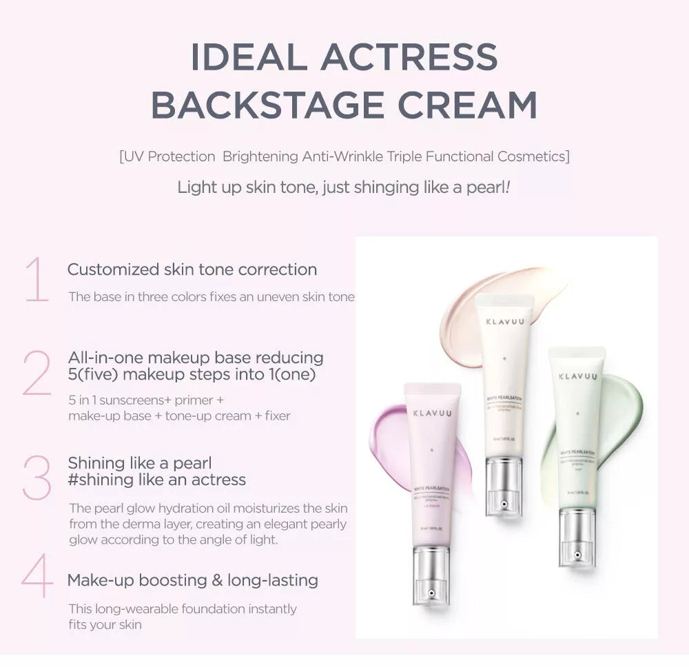 White Pearlisation Ideal Actress Backstage Cream SPF30 PA++: Mint