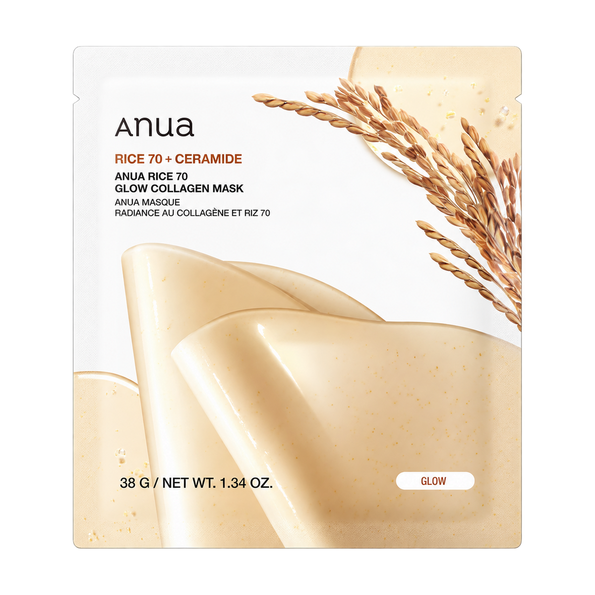 ANUA Rice 70 Glow Collagen Mask