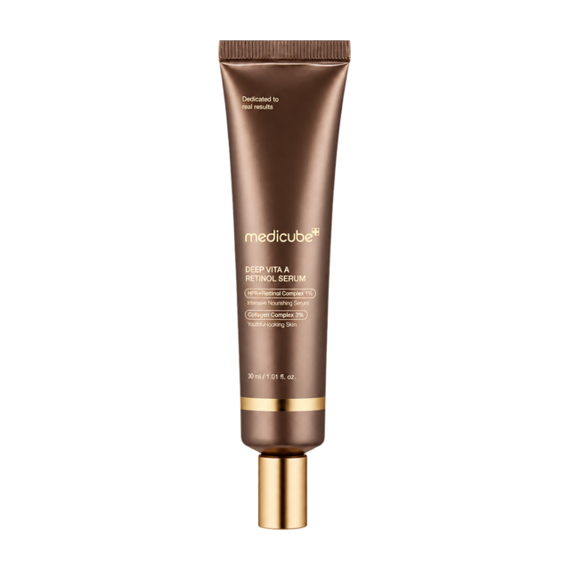 Medicube Deep Vita A Retinol Serum, 30 ml – front of tube