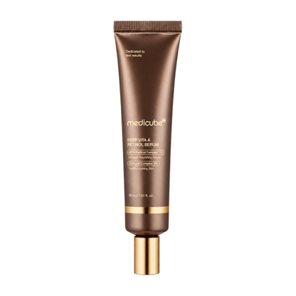 Medicube Deep Vita A Retinol Serum, 30 ml – front of tube