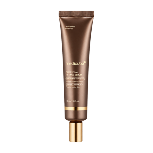 Medicube Deep Vita A Retinol Serum, 30 ml – front of tube